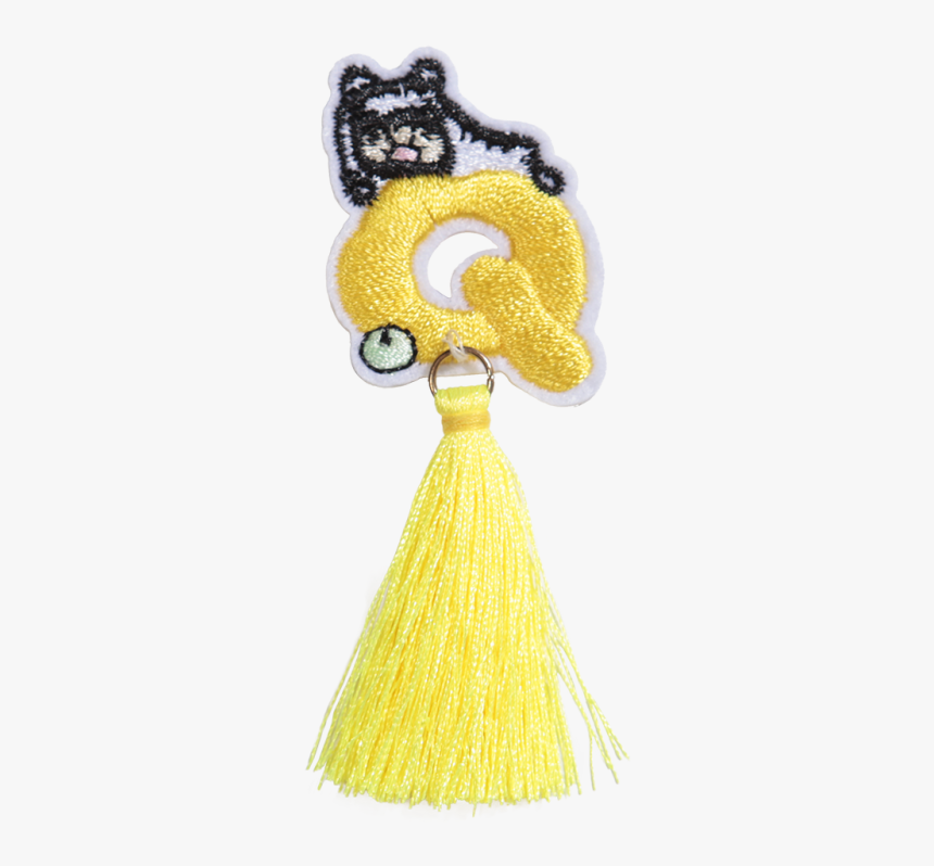 Yellow Cute Tiger With Tassels Patch - Body Jewelry, HD Png Download, Free Download