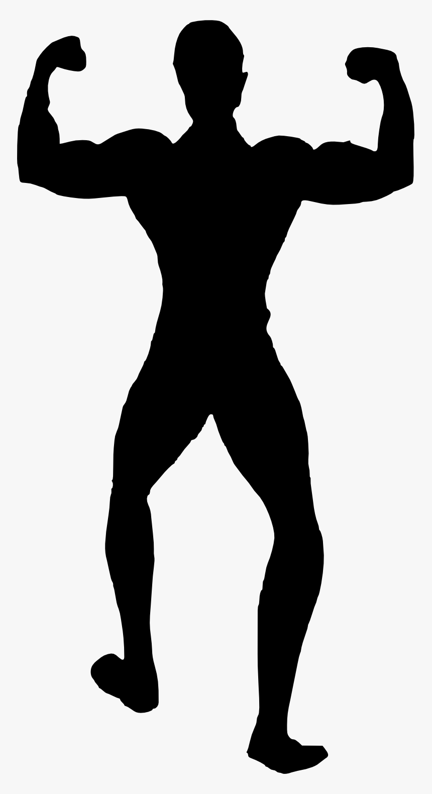 Muscle Woman Silhouette, HD Png Download, Free Download