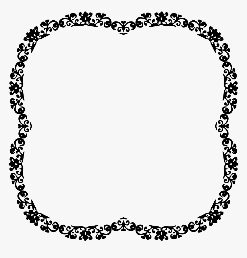 Decorative Frame And Beyond Clip Arts - Square Border Clipart Black And White, HD Png Download, Free Download