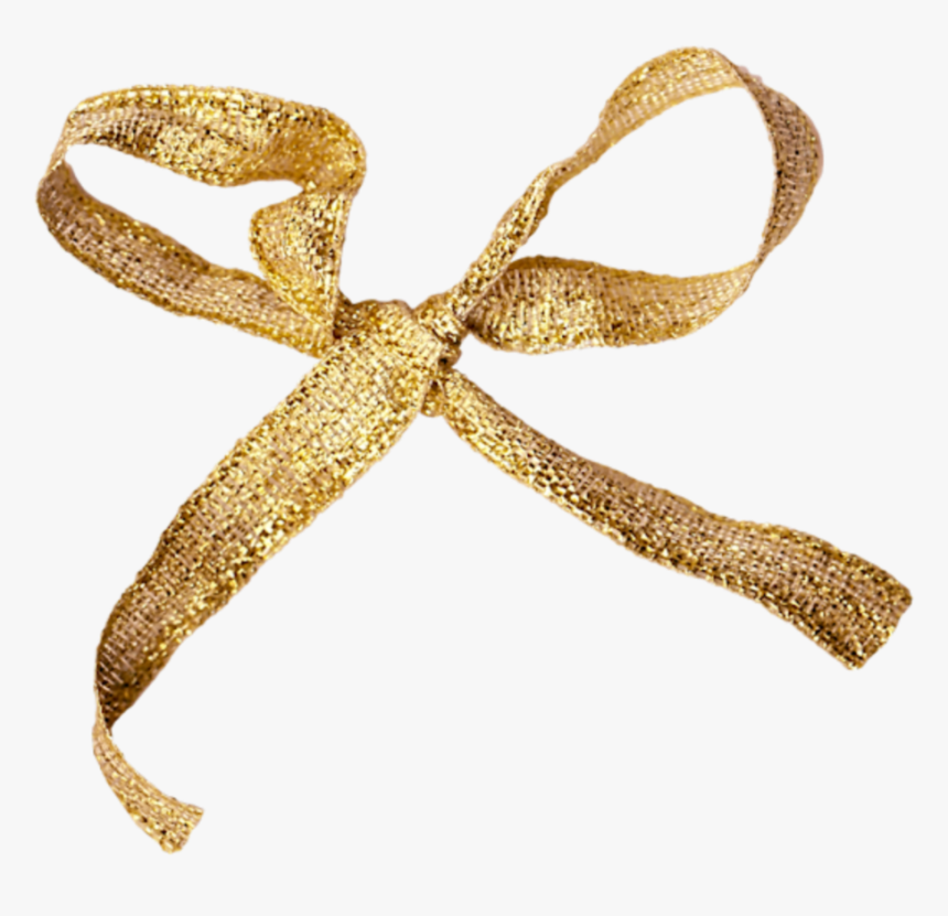 ##ftestickers #ribbon #bow #gold - Ppt 剪贴 画 素材, HD Png Download, Free Download