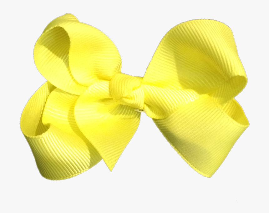 Medium Bow Knot - Yellow Hair Bow Png, Transparent Png, Free Download