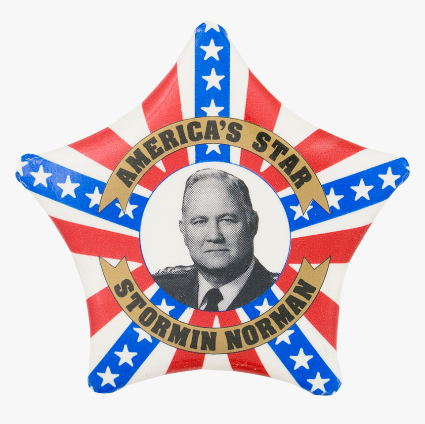 America"s Star Stormin Norman Political Button Museum - Emblem, HD Png Download, Free Download