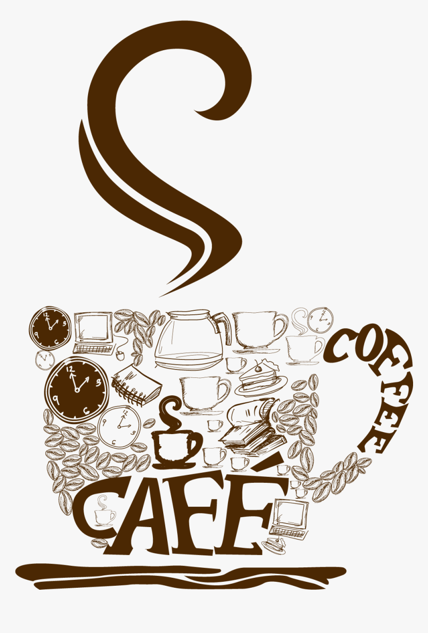 Decorative Coffee Cup Png Vector Clipartu200b Gallery - Vector Cafe Logo Png, Transparent Png, Free Download