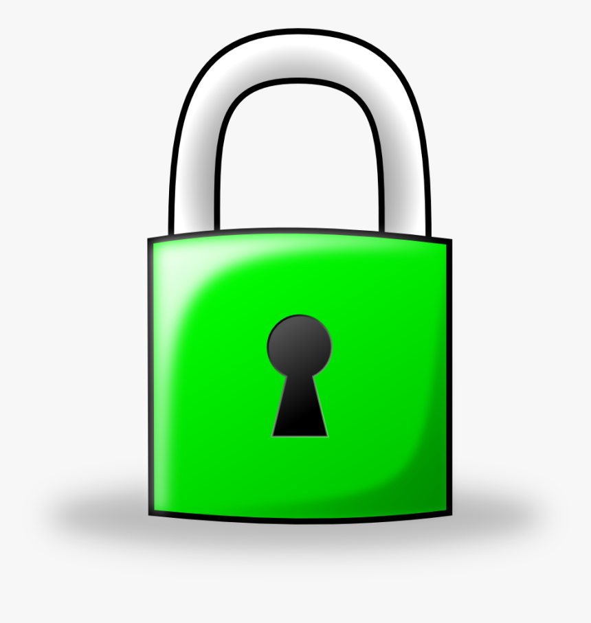 Bloqueio, Cadeado, Verde, Bloqueado, Protecção - Lock Clipart, HD Png Download, Free Download