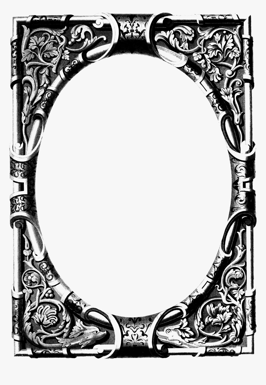 Free Vintage Image Ornate Frame - Circle, HD Png Download, Free Download