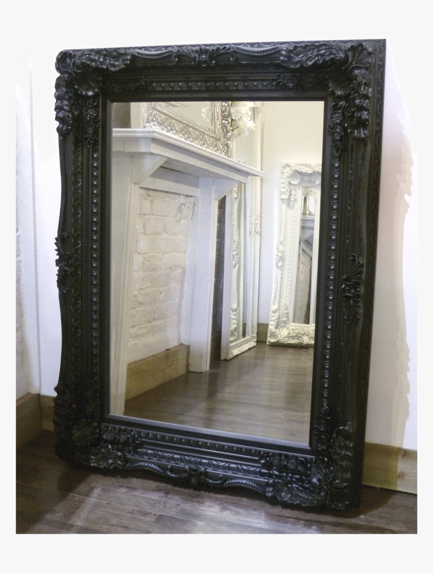 Black Framed Ornate Mirror, HD Png Download, Free Download