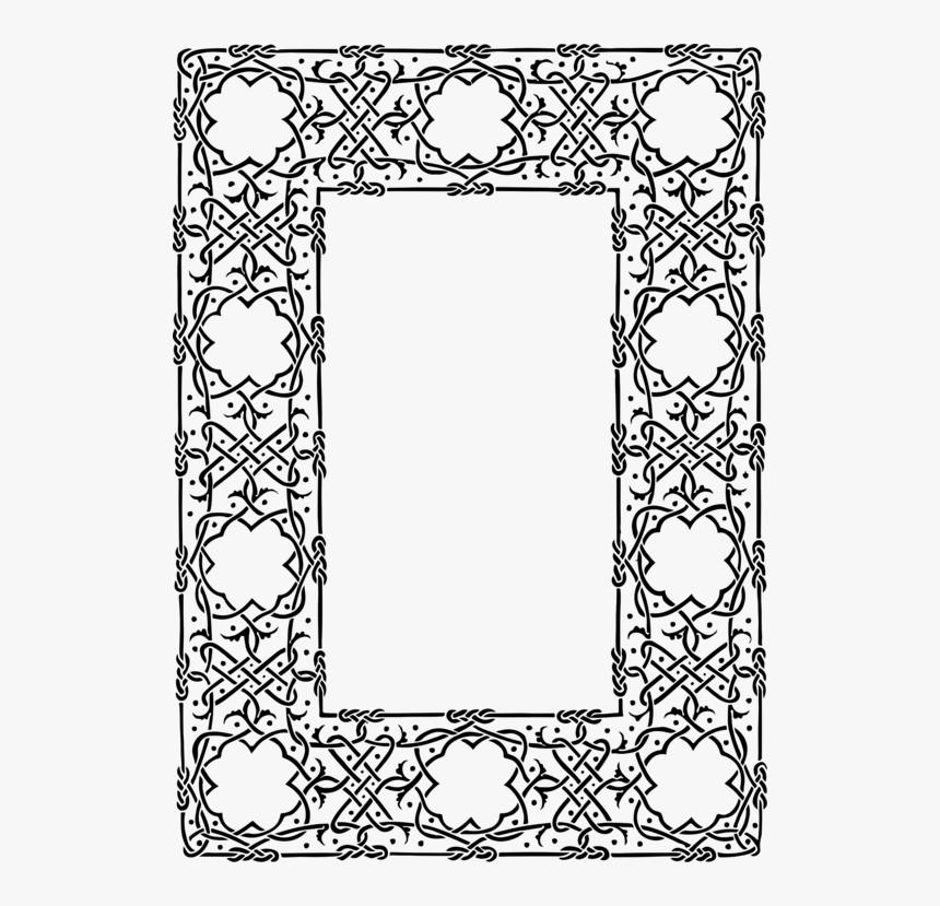 Picture Frame,visual Arts,flower - Rectangle Ornate Frame Png, Transparent Png, Free Download