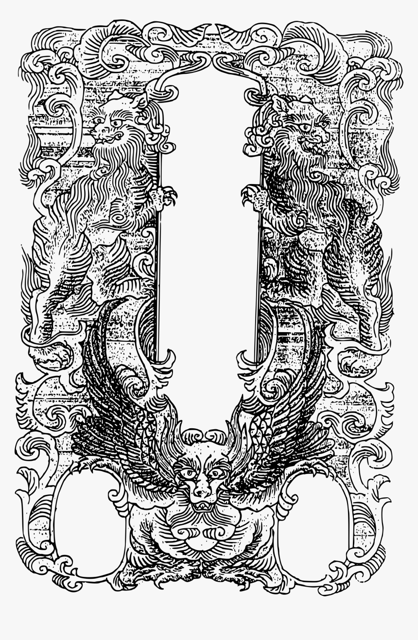 Old Ornate Asian Frame - Old Japanese Art Png, Transparent Png, Free Download