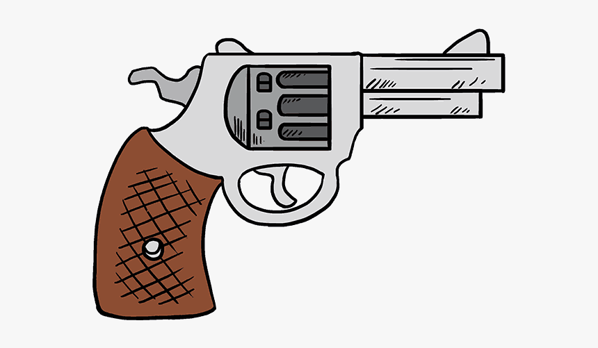 Easy To Draw Cartoon Gun, HD Png Download, Free Download