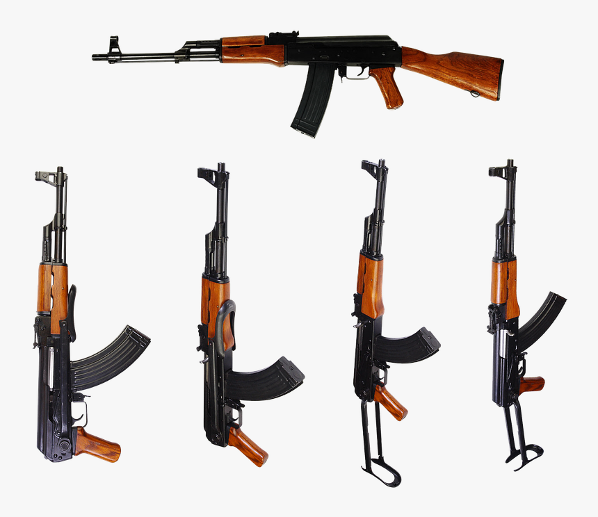 Automatic, Kalashnikov, Ak, Firearms, Butt, Rifle - Klashinkov Guns, HD Png Download, Free Download