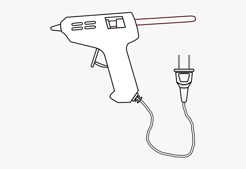 Hot-melt Adhesive Drawing Silicone Tool Gun - Pistola De Silicon Para Colorear, HD Png Download, Free Download