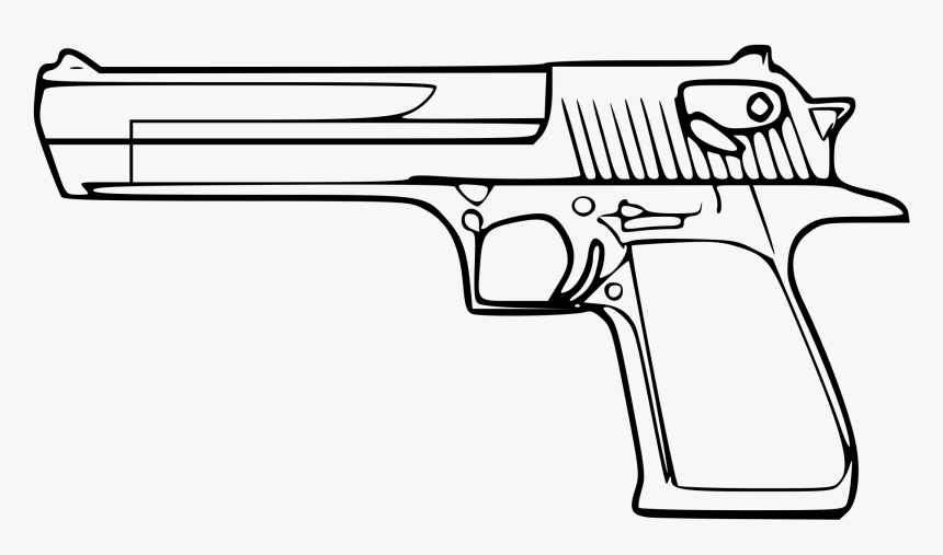 Clip Art Collection Of Free Guns - Desert Eagle Clip Art, HD Png Download, Free Download