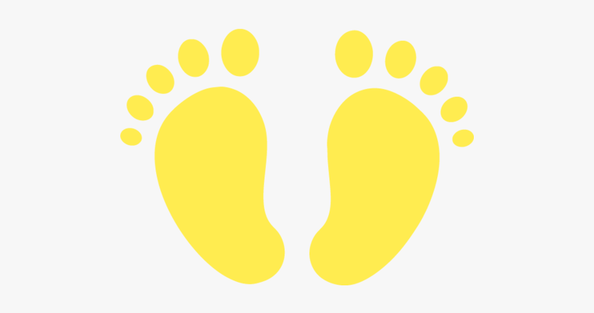 Baby Footprints Png Yellow, Transparent Png, Free Download