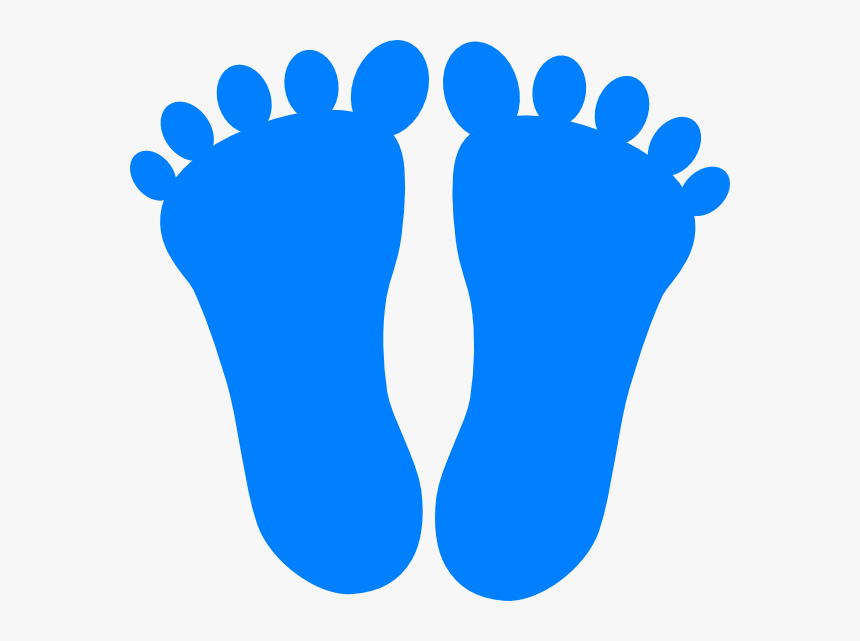 Blue Footprint Png - Purple Footprints Clip Art, Transparent Png, Free Download