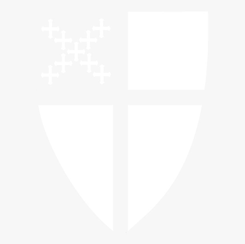 Episcopal Shield Reversed White - Episcopal Shield Black And White, HD Png Download, Free Download