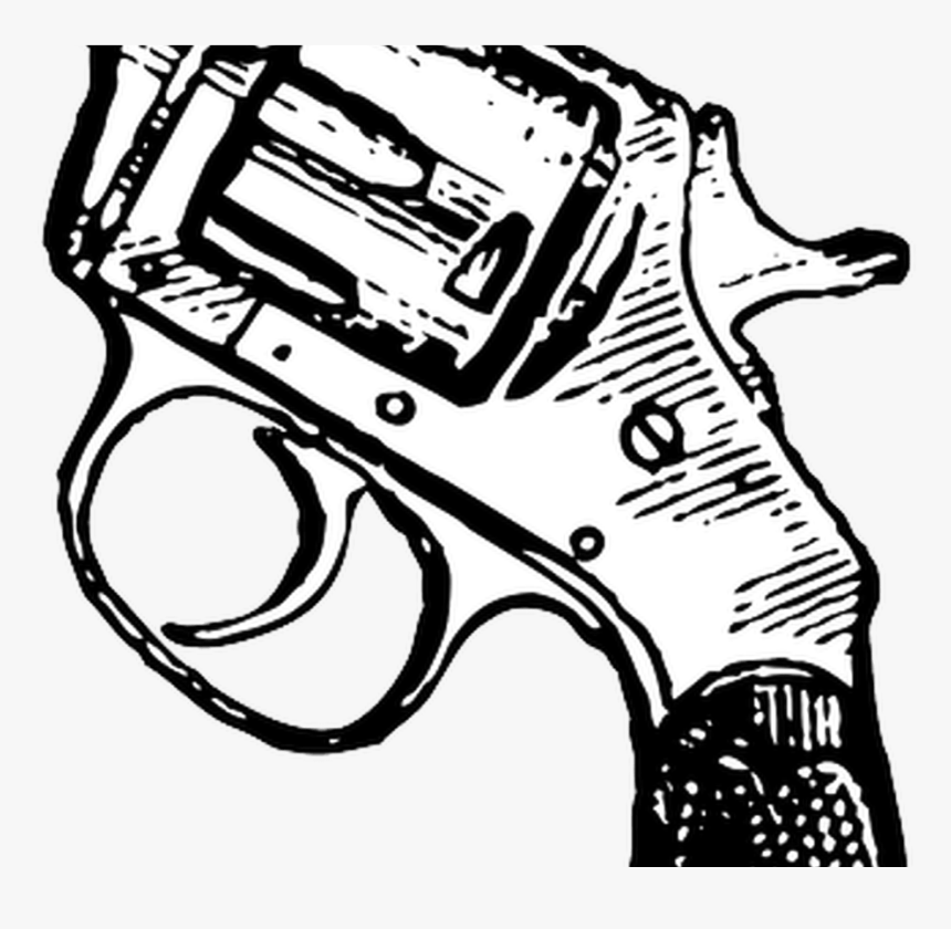 Collection Of Free Pistol Drawing Uzi Download On Ubisafe - Revolver Clipart Png, Transparent Png, Free Download