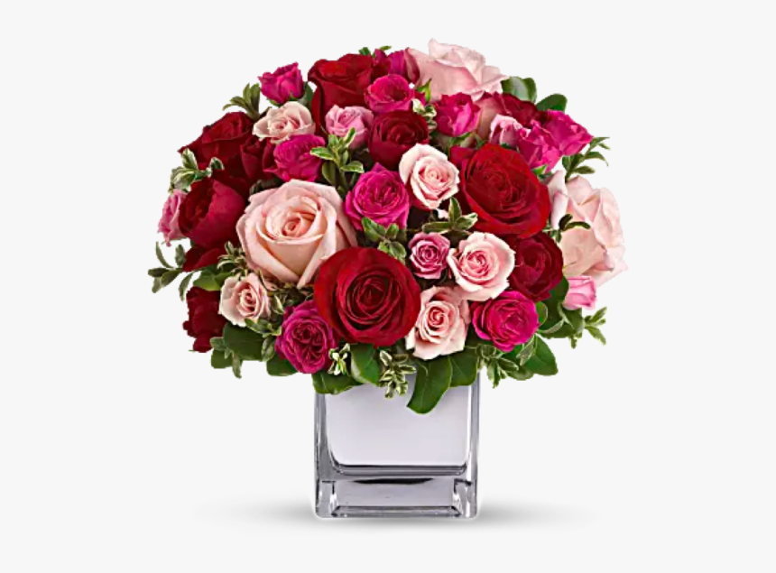 Love Medley Roses Bouquet - December Birthday Flower Arrangements, HD Png Download, Free Download