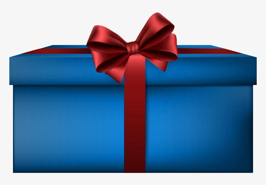 Elegant Blue Gift Box Png Clip Art Imageu200b Gallery - Red And Blue Gift, Transparent Png, Free Download