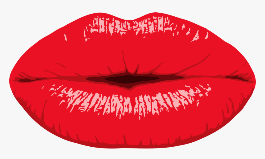 Neck,organ,eyelash - Kissing Red Lips Png, Transparent Png, Free Download