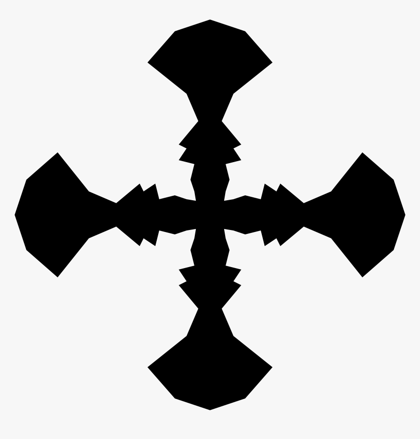 Symbol,cross,black And White - Calabria Logo, HD Png Download, Free Download