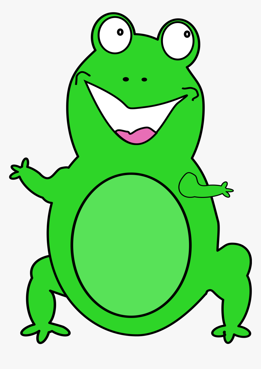 Happy Frog Big Image - Frog Animated Png, Transparent Png, Free Download