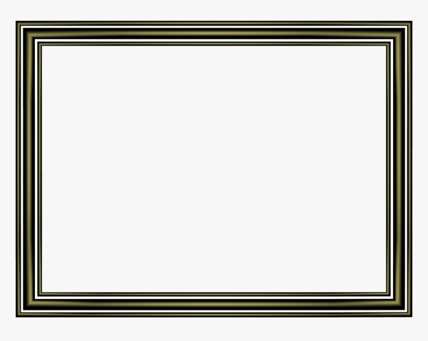 Elegant 3 Separate Bands Border In Shiny Black Color, - Red Elegant 3 Separate Bands Rectangular Powerpoint, HD Png Download, Free Download