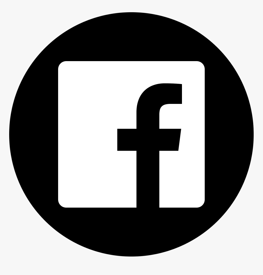Facebook Logo Black White - Black Transparent Background Facebook Logo, HD Png Download, Free Download