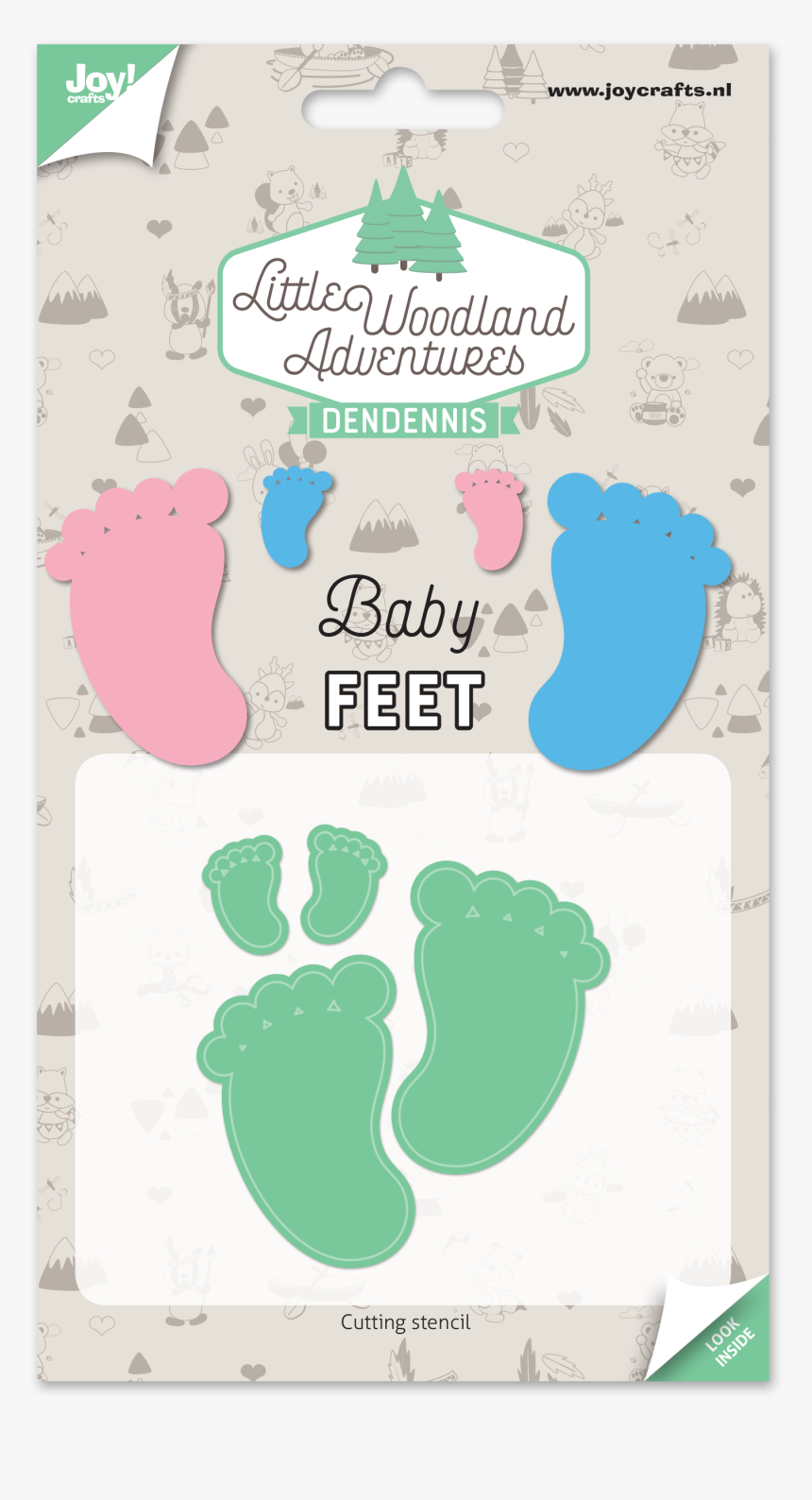 Diecut Little Woodland Baby Feet - Stanzschablone Babyfüße, HD Png Download, Free Download