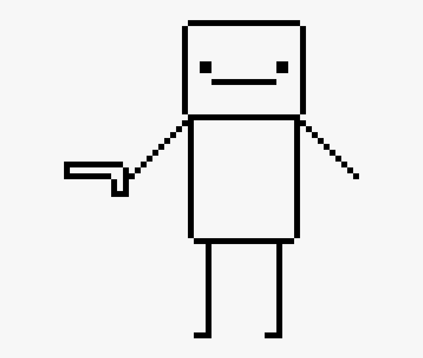 A Pistol Guy - Line Art, HD Png Download, Free Download