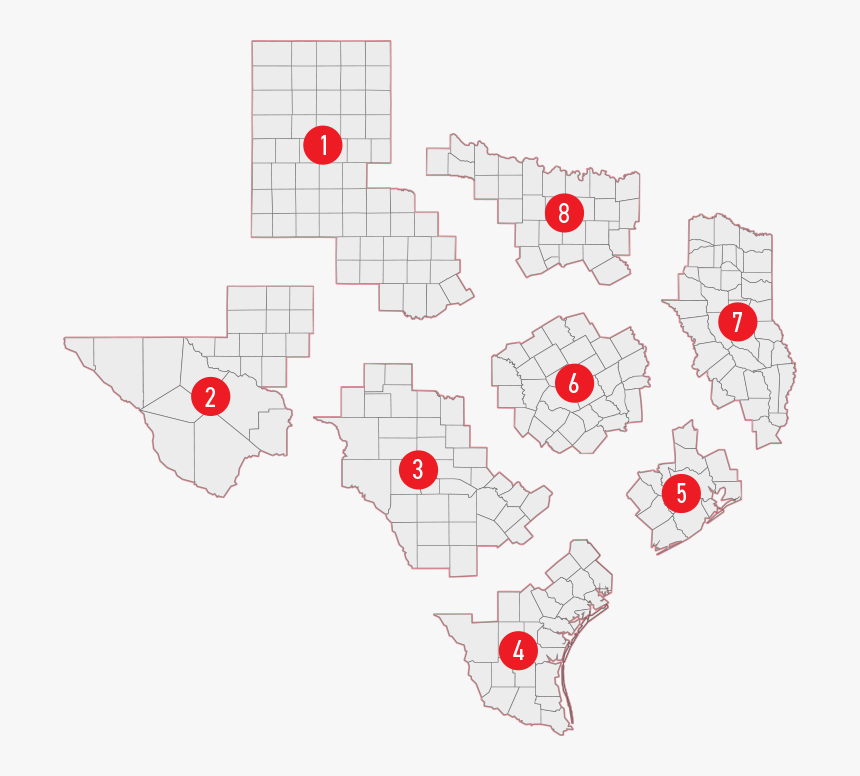 Regions Of Texas - Art, HD Png Download, Free Download