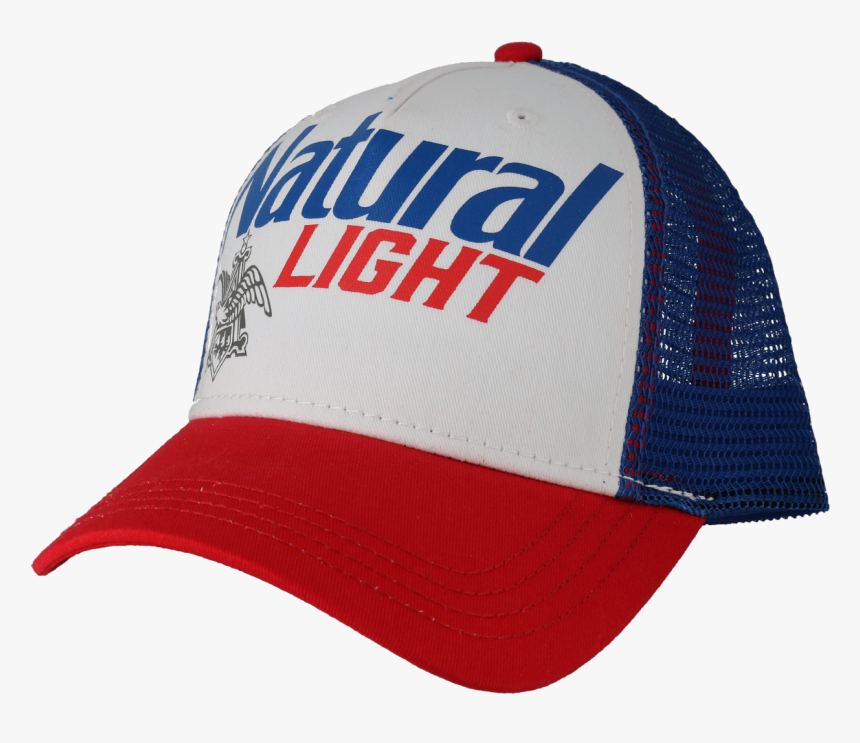 Natural Light Logo On A Red White And Blue Ball Cap - Baseball Cap, HD Png Download, Free Download