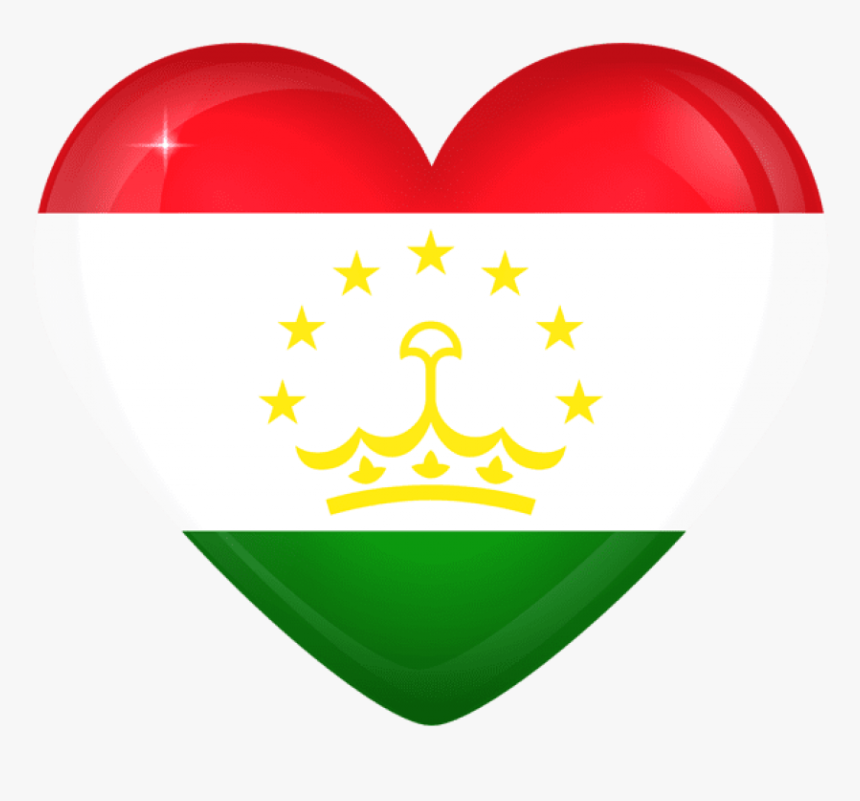 Free Png Download Tajikistan Large Heart Flag Clipart - Somon Air, Transparent Png, Free Download