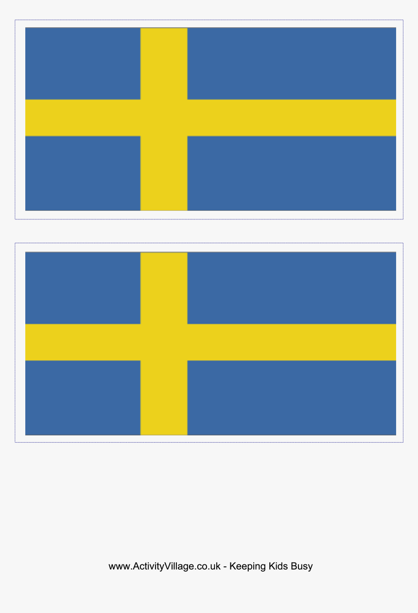 Printable Sweden Flag, HD Png Download, Free Download