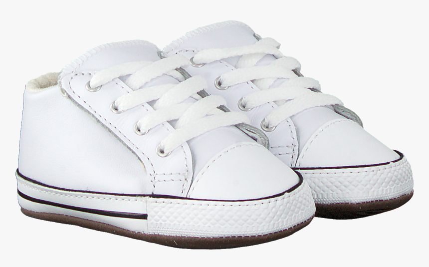 White Converse Baby Shoes Chuck Taylor All Star Cribste - Sneakers, HD Png Download, Free Download