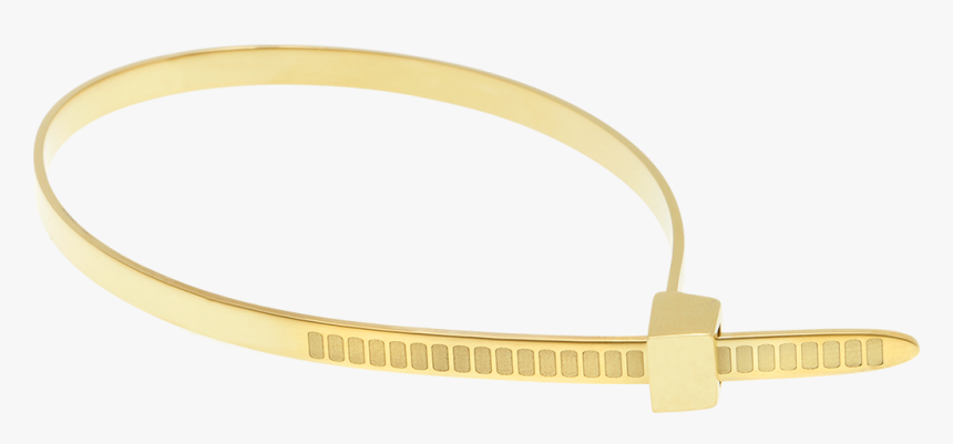 Zip Tie Bracelet - Gold Zip Tie Bracelet, HD Png Download, Free Download