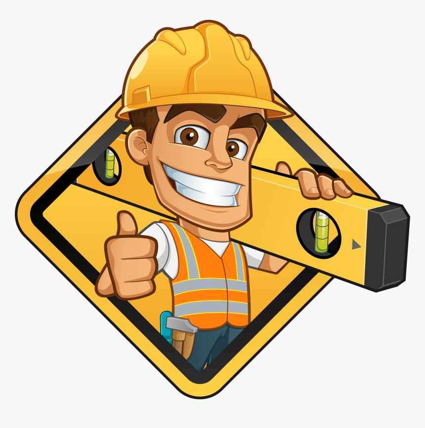 Gigantic Free Clipart Construction Worker Vector Graphics - Cartoon Construction Worker Vector, HD Png Download, Free Download