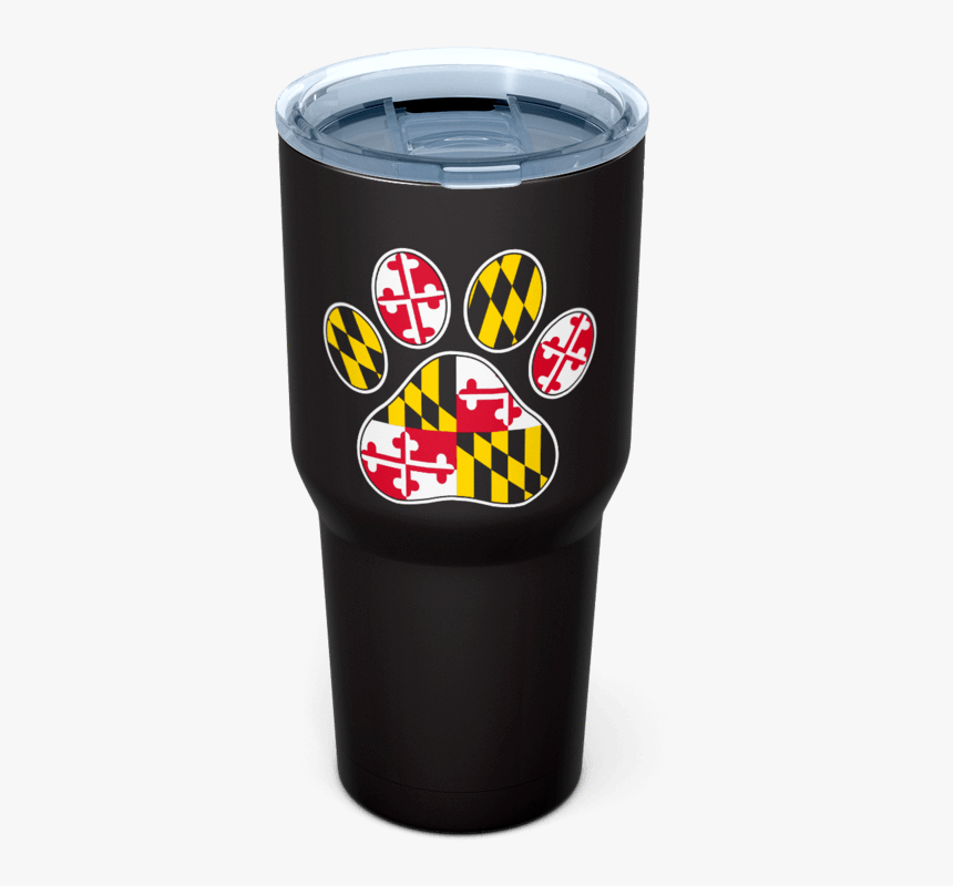 Maryland Full Flag Paw Print / Tumbler - Maryland State Flag, HD Png Download, Free Download