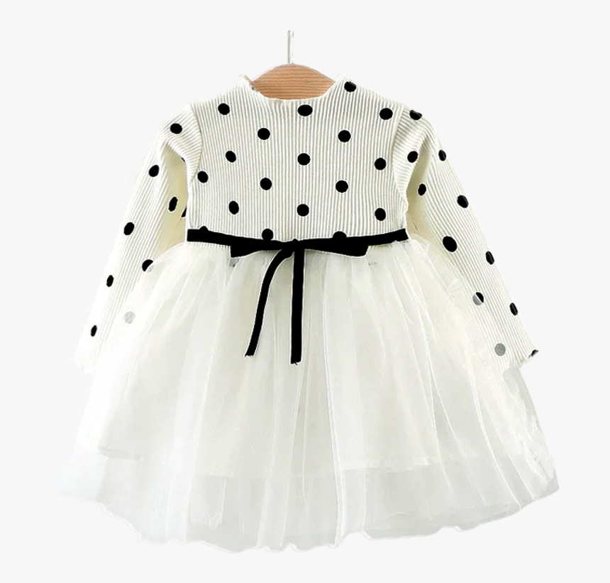 White Girls Polka Dot Party Tutu Dress - Dress, HD Png Download - kindpng