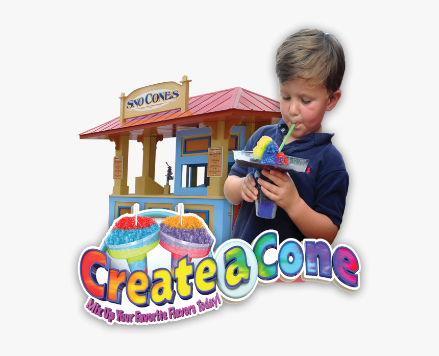 Create A Cone Self Service Snow Cone Stand - Child, HD Png Download, Free Download