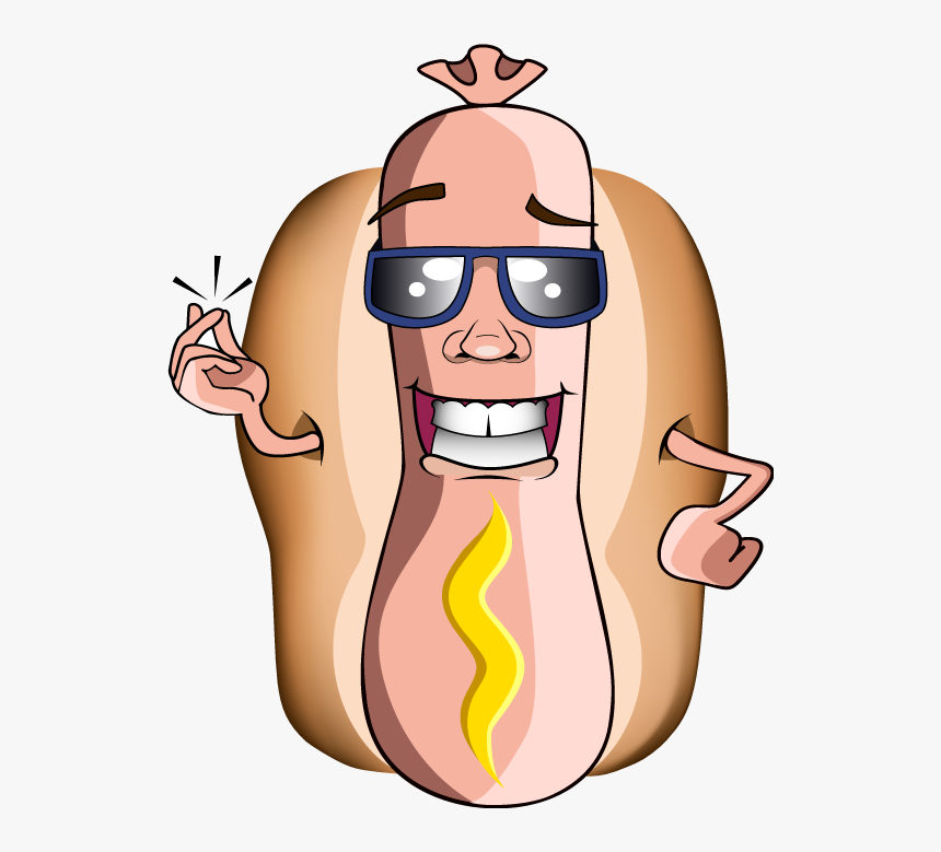 Saugy Hot Dog Mascot - Cartoon, HD Png Download, Free Download