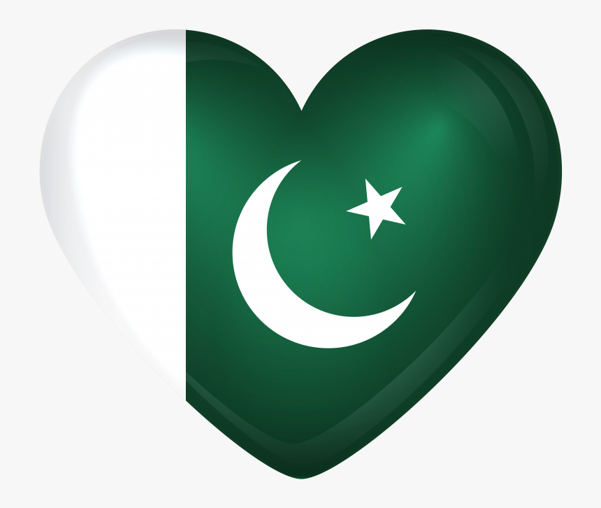 Transparent Heart Sticker Png - Pakistan Flag Heart Png, Png Download, Free Download