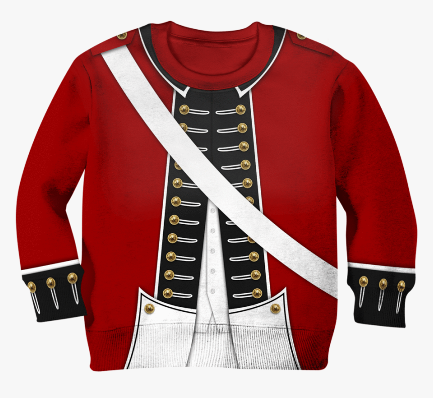 Revolutionary War Uniform Kid Custom Hoodies T-shirt - Revolutionary War Coat, HD Png Download, Free Download