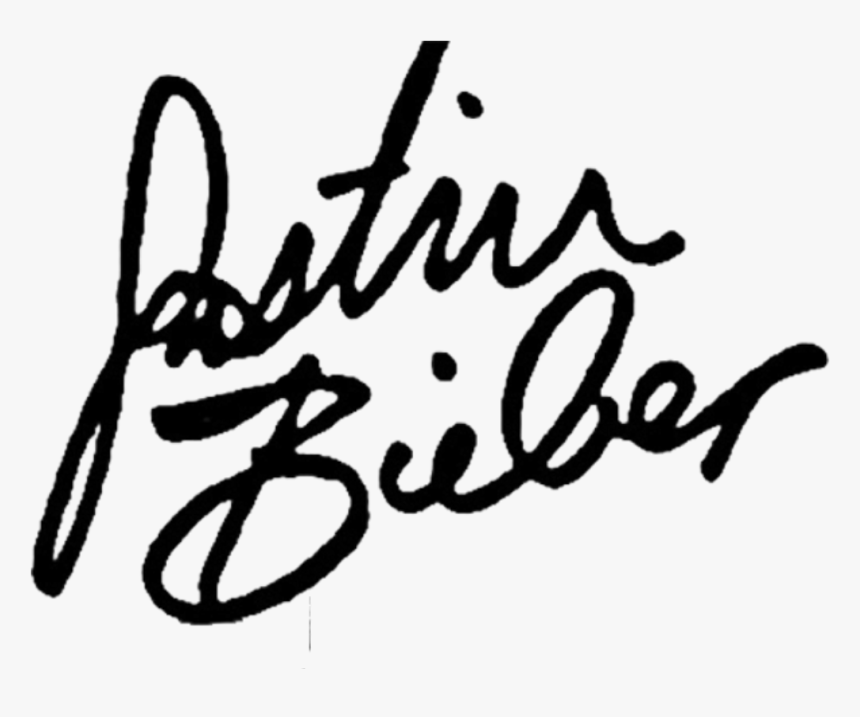 Justin Bieber Signature Png, Transparent Png, Free Download