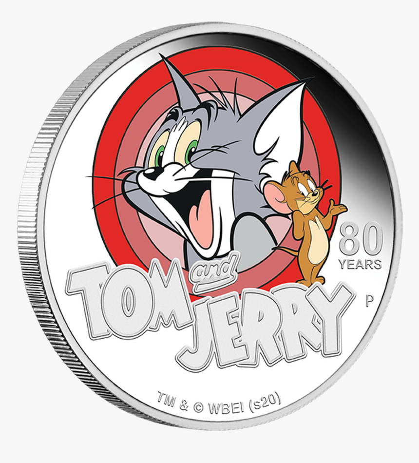 2020 1 Oz Tuvalu Tom And Jerry 80th Anniversary - Tom And Jerry 80th Anniversary, HD Png Download, Free Download