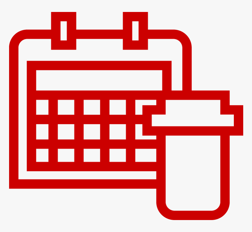 Icon Of Pill Bottle And Calendar - Top Of Crafting Table, HD Png Download, Free Download