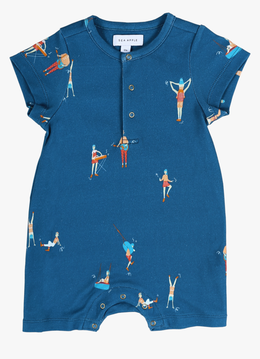 Sea Apple Let"s Dance Blue Bubble Shorts Romper - Polo Shirt, HD Png Download, Free Download