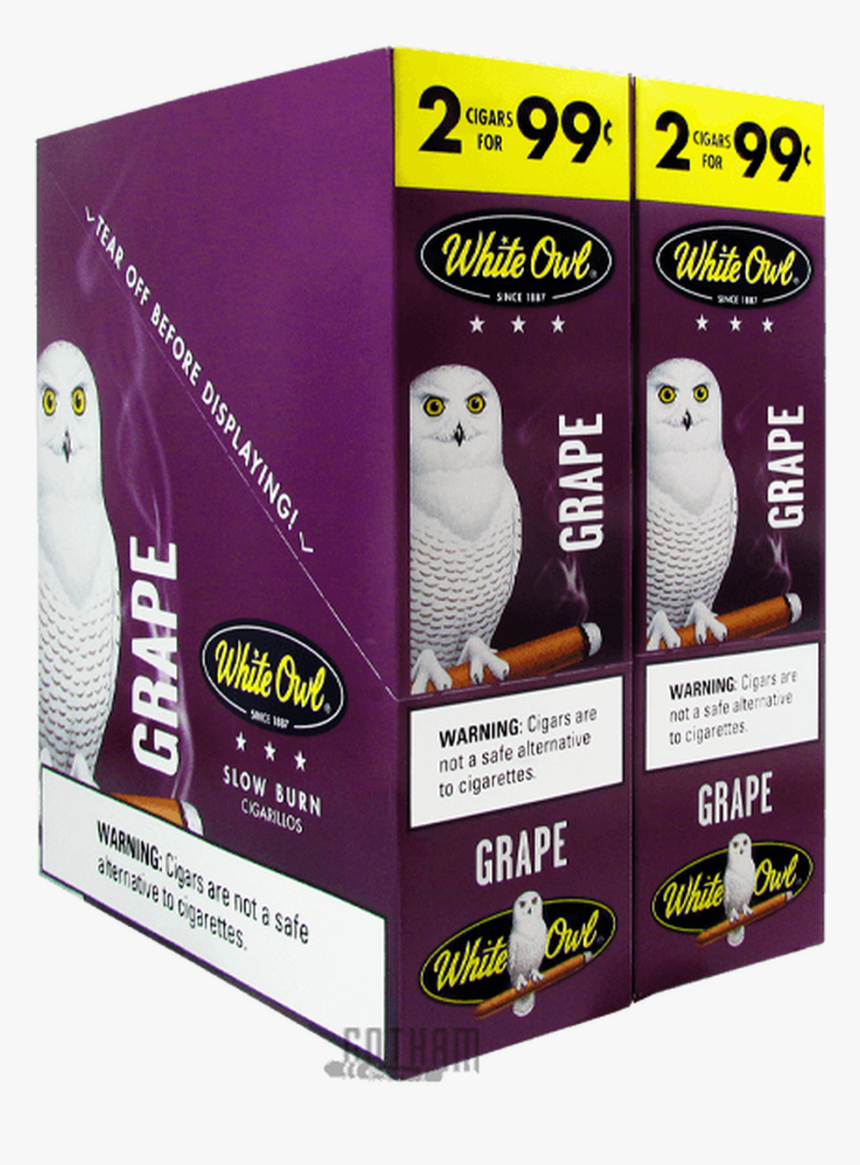 White Owl Cigarillos Grape Box - White Owl Green Sweet, HD Png Download, Free Download