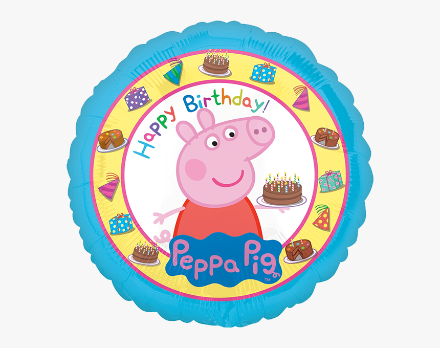 Peppa Pig Happy Birthday Balloon, HD Png Download, Free Download