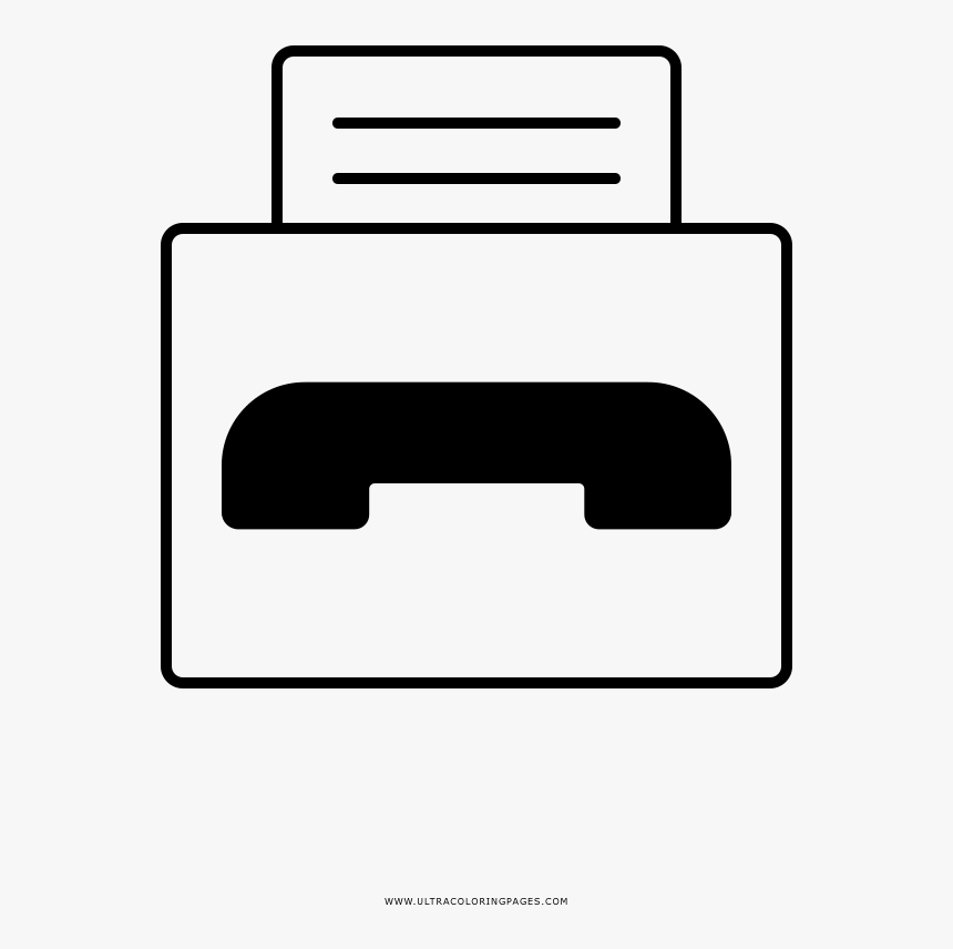 Fax Machine Coloring Page, HD Png Download, Free Download