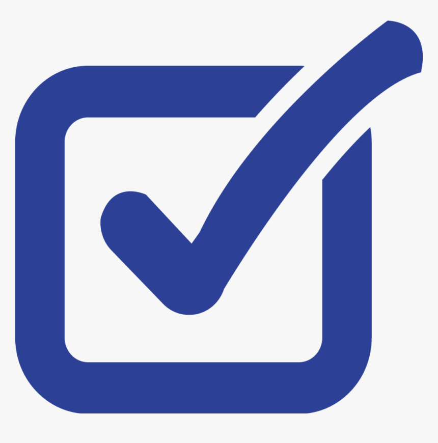 Blue-checkmark - Tick In Box Vector, HD Png Download, Free Download